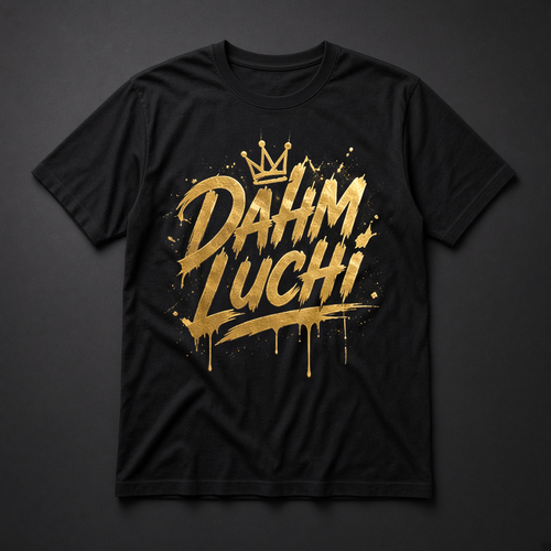 Dahm Luchi Gold Drip tee mockup