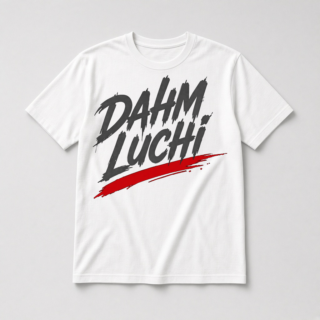 Dahm Luchi Brush Stroke tee mockup