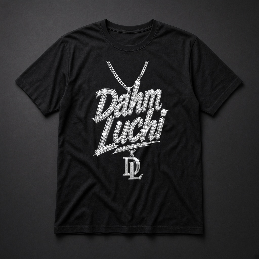 Dahm Luchi Diamond Chrome tee mockup