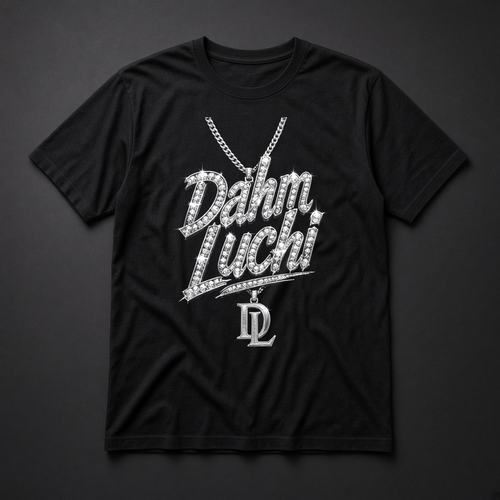 Dahm Luchi Diamond Chrome tee mockup