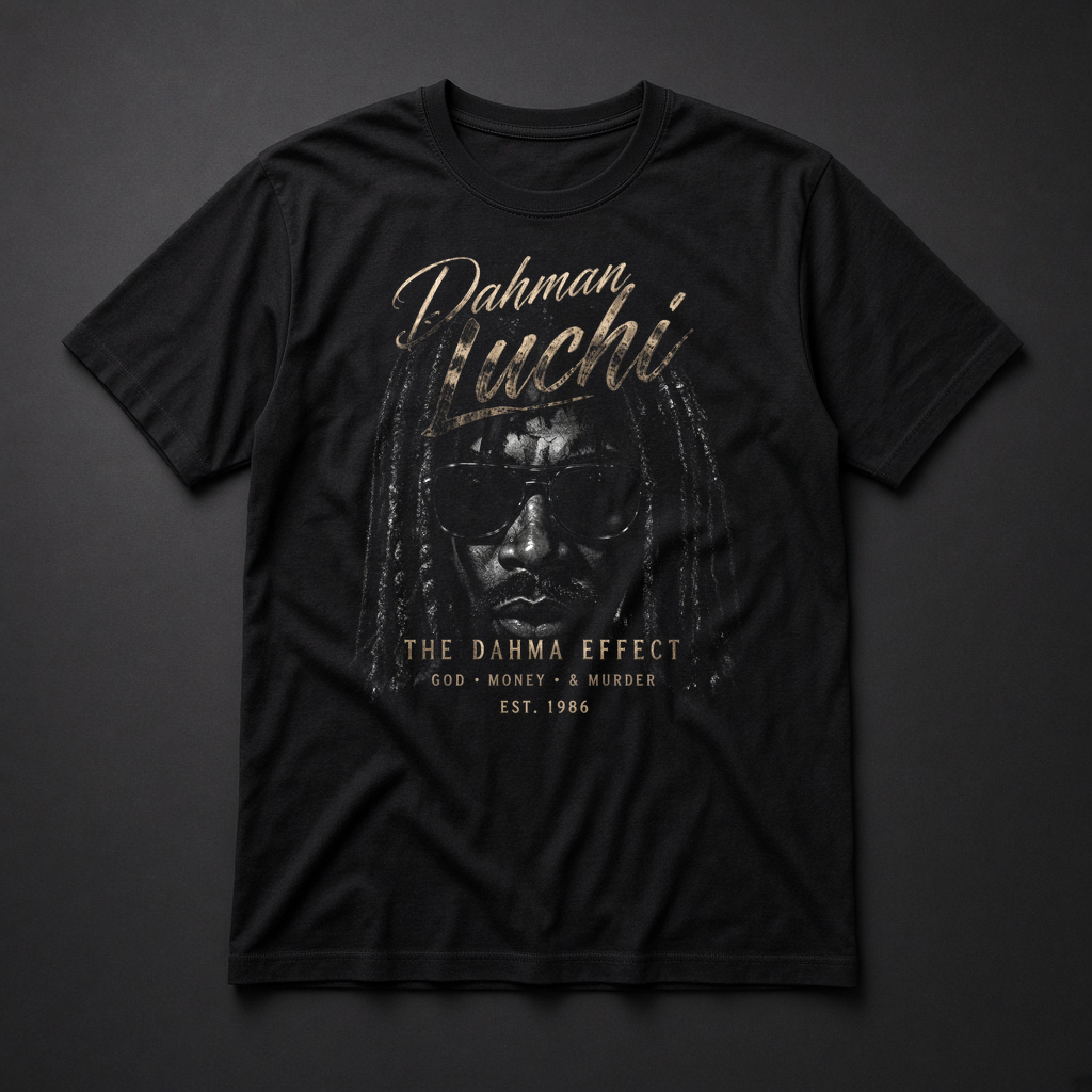 Dahm Luchi The Dahma Effect tee mockup