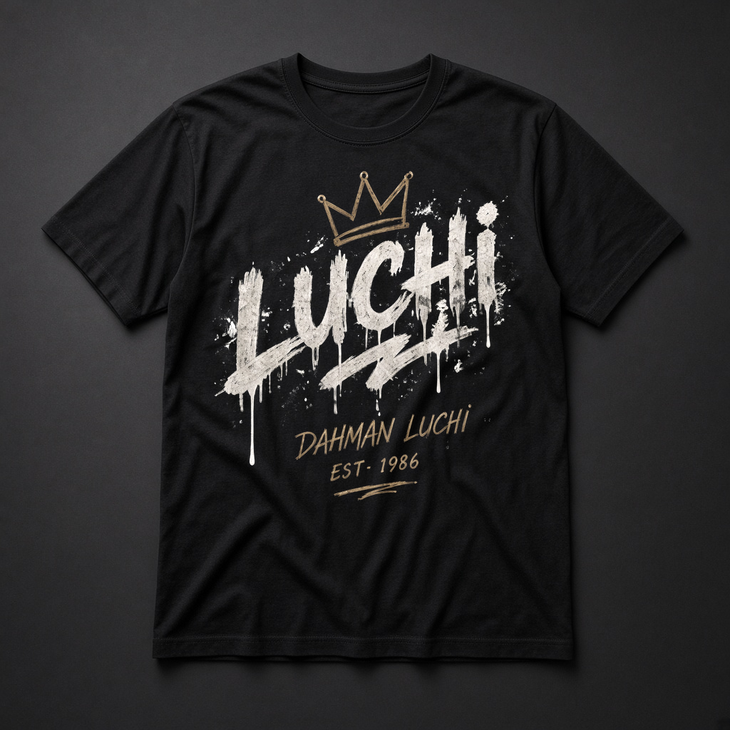 Dahm Luchi Luchi Drip tee mockup
